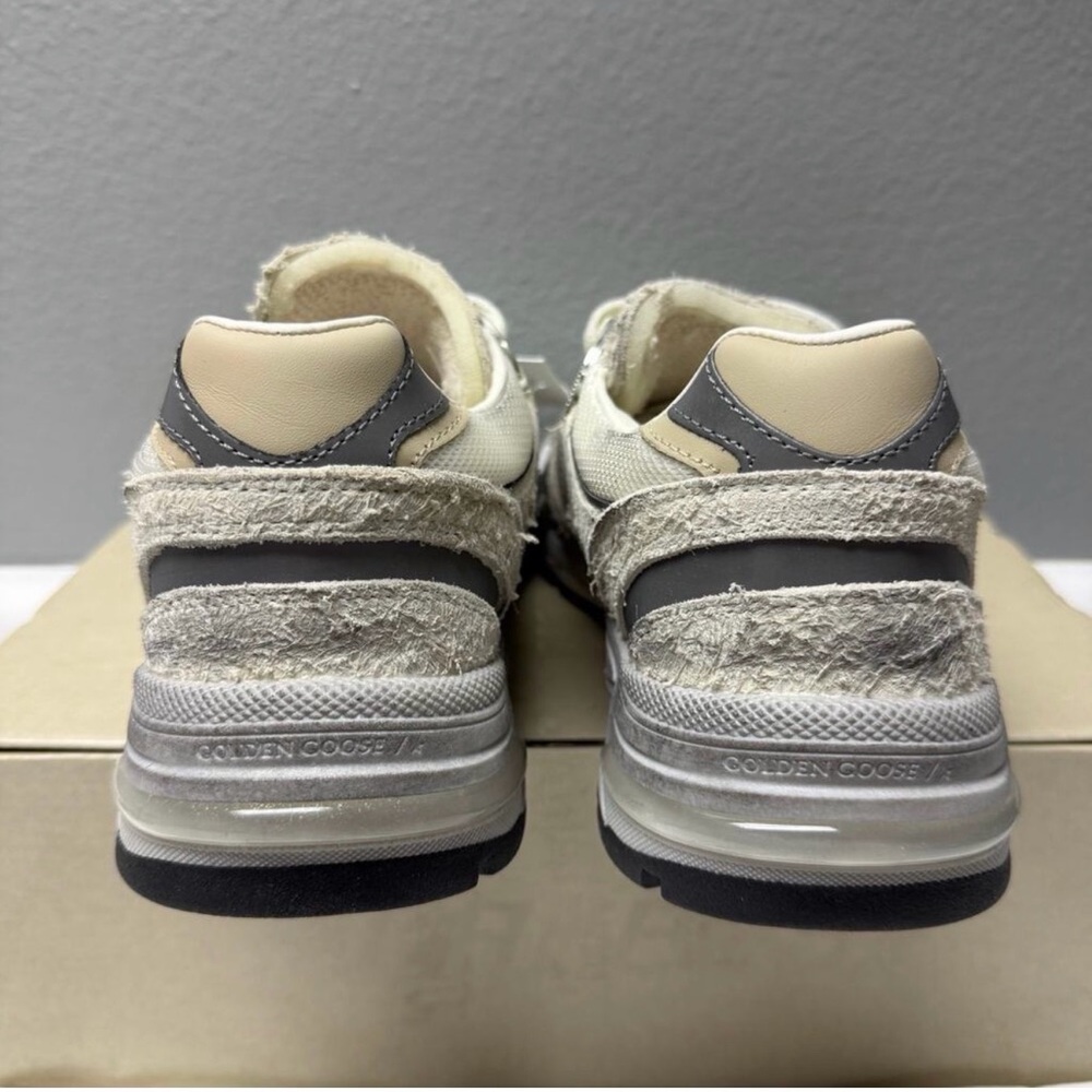 Golden Goose Dad-Star Sneakers in White and Silver - Picture 4 of 5